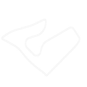 Peut inclure: Contour blanc d'une lettre H stylisée avec une forme incurvée.