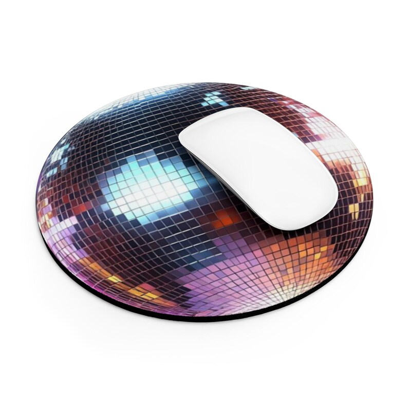 Retro Disco Ball Mouse Pad, Glitter Desk Accessory - Etsy UK
