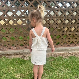 Ollies Boho Beachwear. crochet pattern girls Boho Halter top size 3-4
