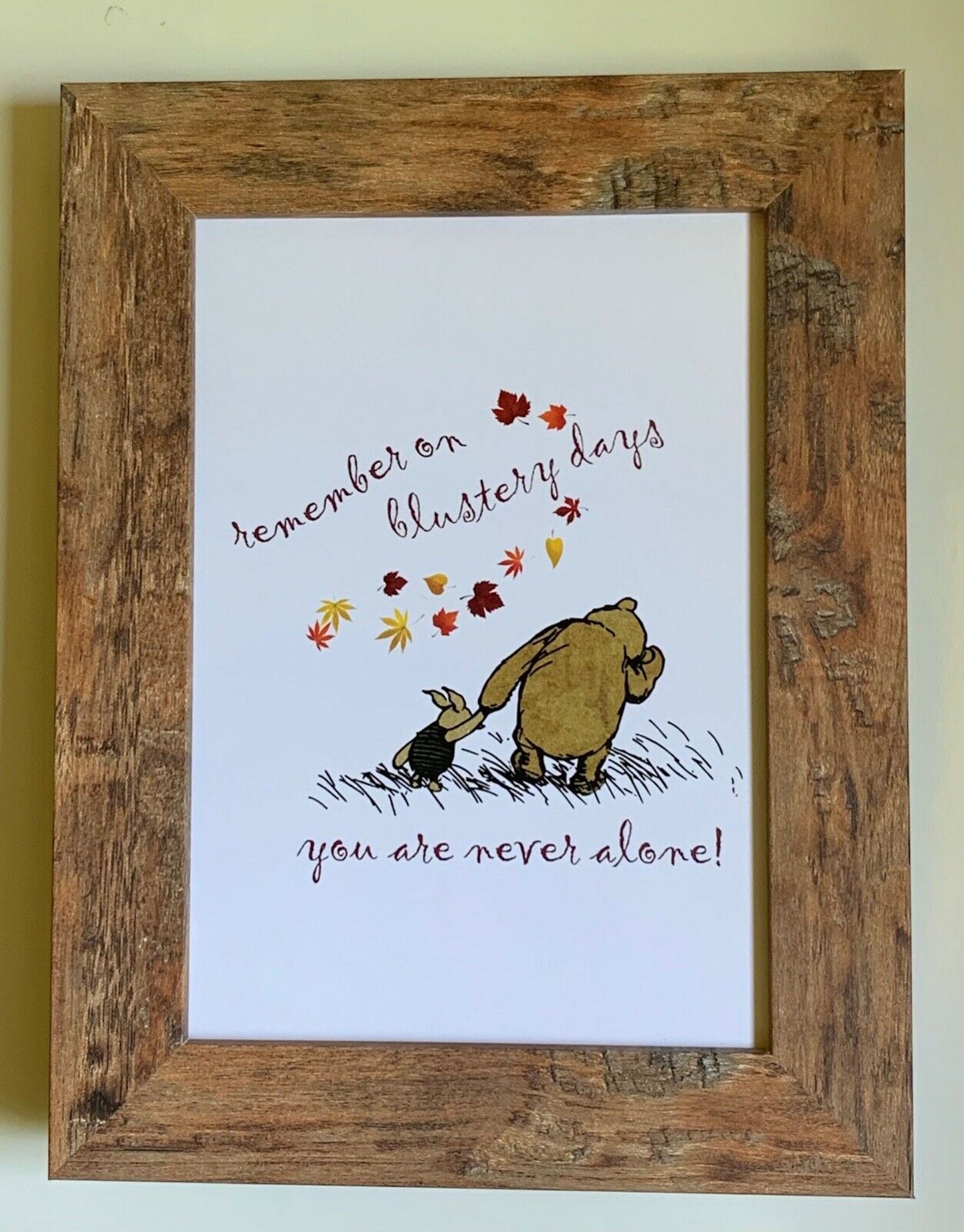Winnie the Pooh Framed Picture - Etsy