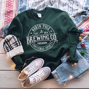 Brauendes Co Nordpol Sweatshirt, Weihnachtsshirt für Frauen, Weihnachtspullover, Weihnachtspullover, Wintershirt, Weihnachtspullover