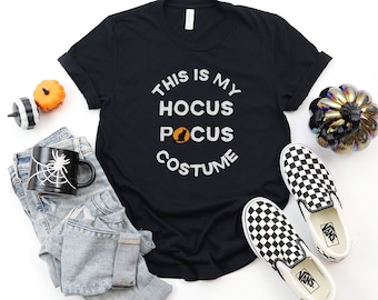 HOCUS Halloween Costume| Hocus shirts | Just a Bunch of Hocus | Halloween shirt | Fall Shirt | Fall is my Favorite | Fall Clothing, Pocus