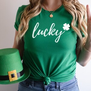 Womens St Patricks Day Shirt - Womens St Pattys Day shirt-St Pattys Day women - St Pattys Day Outfit- Lucky Shirt -Shamrock Shirt- St Paddys