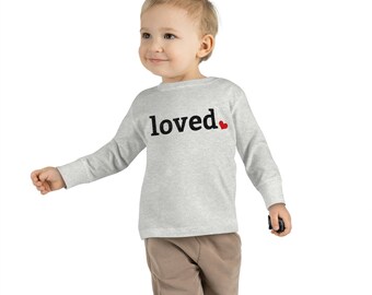 Loved - Cute Valentines Day Toddler Shirt - I Am Loved Kids Unisex Shirt