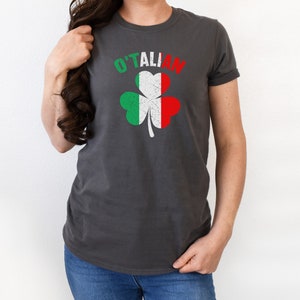 O&#39;Talian Italian Irish Shamrock Shirt, O&#39;Talian Shirt, St. Patrick&#39;s Day T-Shirt , Luck of the Irish, Shamrock Shirt, Gildan 64000