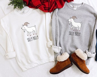 Silly Billy Crewneck Sweatshirt, Unisex Silly Billy Shirt, Funny Men&#39;s Sweatshirt, Funny Gift