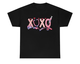 T-shirt d’infirmière de la Saint-Valentin, t-shirt Happy Valentines, chemise de la Saint-Valentin, cadeau de la Saint-Valentin infirmière, chemise d’amour infirmière, tenue d’infirmière, cadeau de la Saint-Valentin