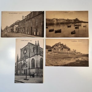 1940s St. Vaast la Hougue France Postcards set of 4