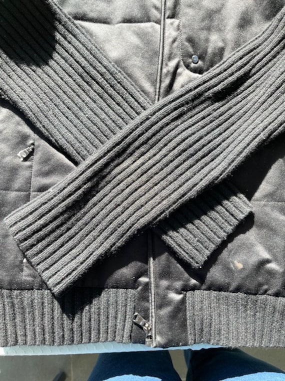 Lauren Ralph Lauren black knit jacket L - image 4