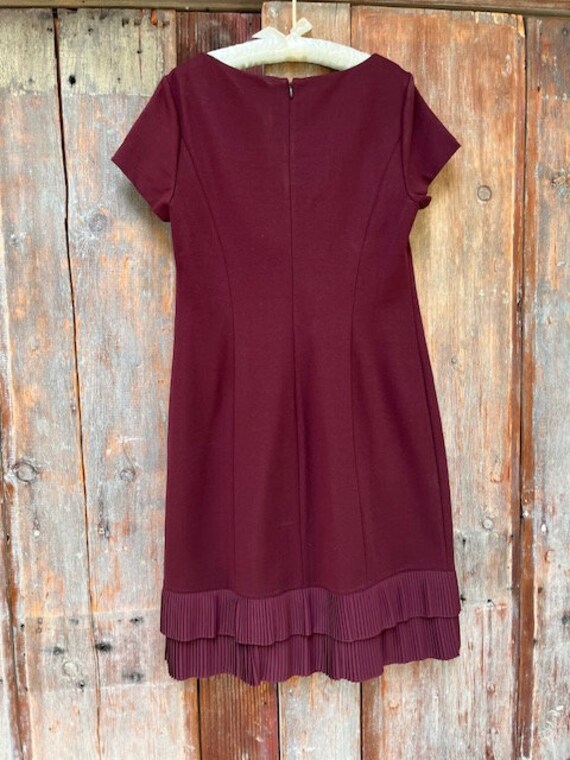 talbots burgundy dress SWAN SLIP MAXI DRESS IN BURGUNDY AND PINK | CULT MIA main image 0