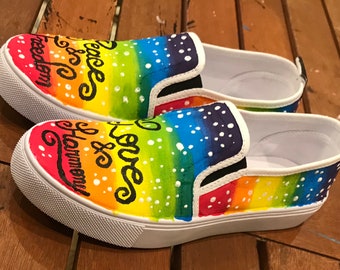 Scarpe arcobaleno | Etsy Italia