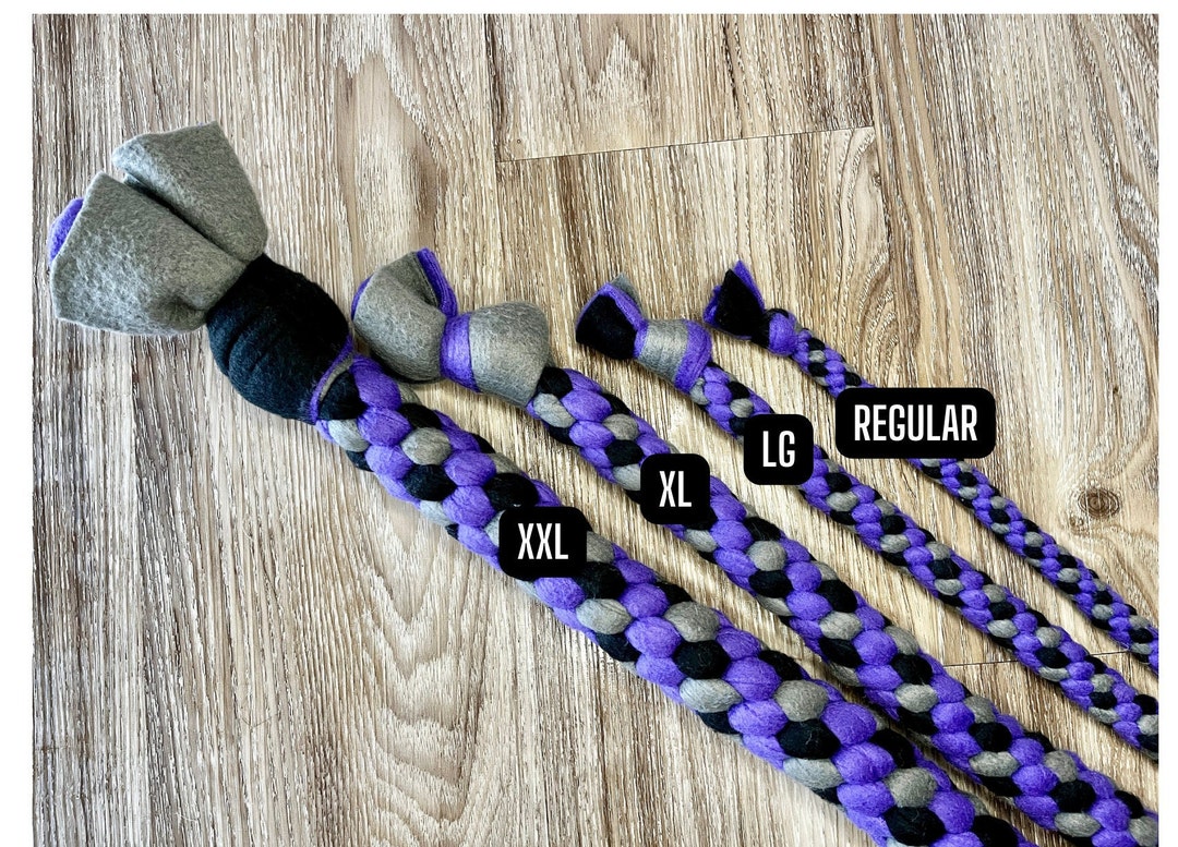 Fleece Dog Rope Tug Toy, Multiple Sizes Etsy