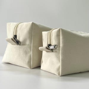 Kulturbeutel Set Natur mit antikem Läufer - Umweltfreundliche Kulturbeutel mit YKK-Reißverschlüssen, Unisex Reise-Organizer