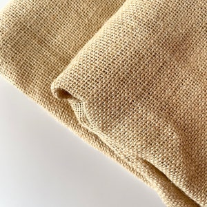 52&quot; Wide Hessian Natural Fine Burlap Jute Sheet Sack Cloth Craft Fabric, Sustainable and Versatile Material for Creative Projects
