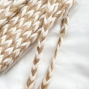 Lacets de jute faits à la main, fourniture d’artisanat Boho écologique pour les projets de bricolage, ruban rustique naturel, accent de décoration intérieure durable
