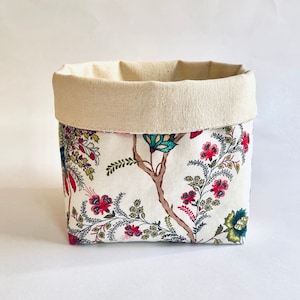 Boho Fabric Basket Indoor Fabric Planter Plant Pot Holder Storage Basket Washable Home Décor Plant Basket for Christmas decor