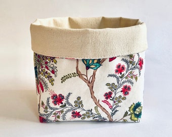 Boho Fabric Basket Indoor Fabric Planter Plant Pot Holder Storage Basket Washable Home Décor Plant Basket for Christmas decor