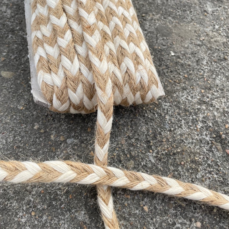 Handmade Jute Braid Trim, Rustic Eco-friendly Ribbon, Boho Craft Supply ...