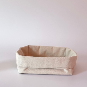 Eco- Friendly Handmade Canvas Bread Basket - Rustic Elegance for Fresh Baked Delights