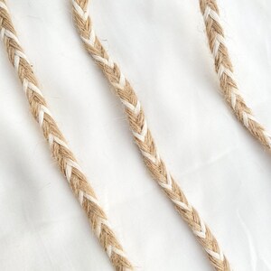 Handgemaakte jute veters Eco-vriendelijke Boho Craft Supply voor doe-het-zelfprojecten, natuurlijk rustiek lint, duurzaam woondecoratieaccent
