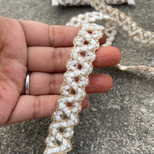 Lacci di iuta fatti a mano Fornitura artigianale Boho ecologica per progetti fai da te, nastro rustico naturale, accenti di decorazioni per la casa sostenibili