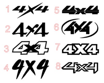 Set of 2 4x4  Vinyl Stickers Decals