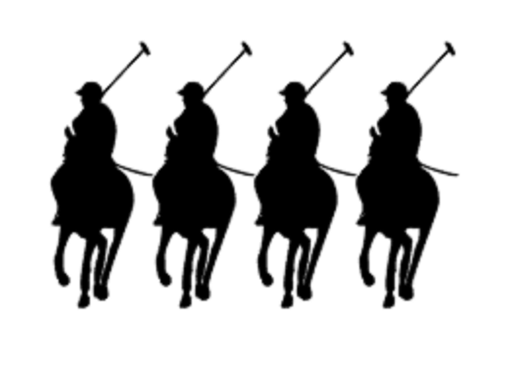 Set of 10 Polo player decal, Polo Horse Decal