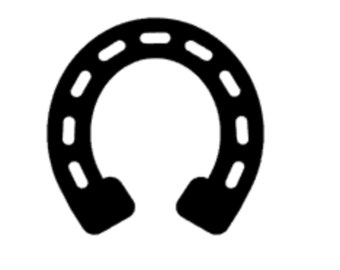 Set of 12 Horseshoe stickers, Wedding Stickers, Horse Shoe Decal, Vinyl Adhesive Decal, Car Decal, Window Decal, Wall Decal, Laptop Decal