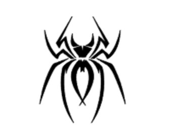 Spider Logo Vinyl Decal, Laptop, Car, Water Bottle Sticker