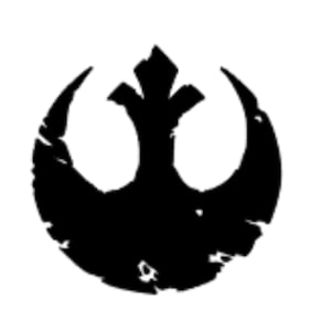 Star Wars rebel logo tattered