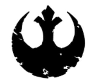 Star Wars rebel logo tattered