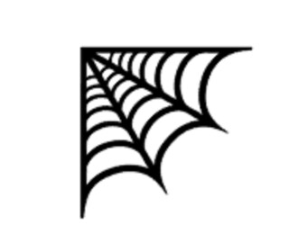 Conjunto de 2 Calcomanías web de esquina/calcomanías de Halloween/calcomanías de coche/decoración de Halloween/Halloween/tela de araña