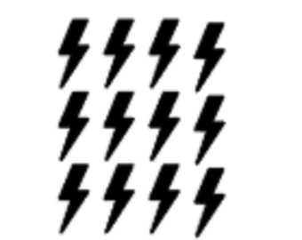 Conjunto de 20 calcomanías de vinilo Thunder, calcomanías Lightning bolt, calcomanías de vinilo Bolt, pegatinas flash