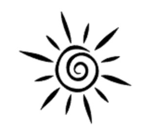 Juego de 3 calcomanías de sol, pegatinas de sol.