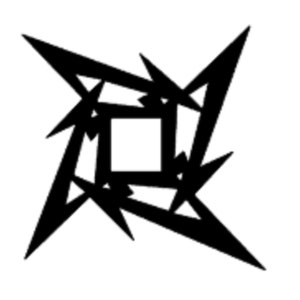 Metallica ninja star decal