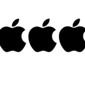 Set of 3 Custom Apple ensign decal for iPhone, iPad or Mac