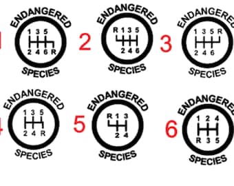 Pegatina de cambio de marchas, pegatina de transmisión manual, pegatina para interior de coche, pegatina de caja de cambios, palanca de cambios 4-5-6