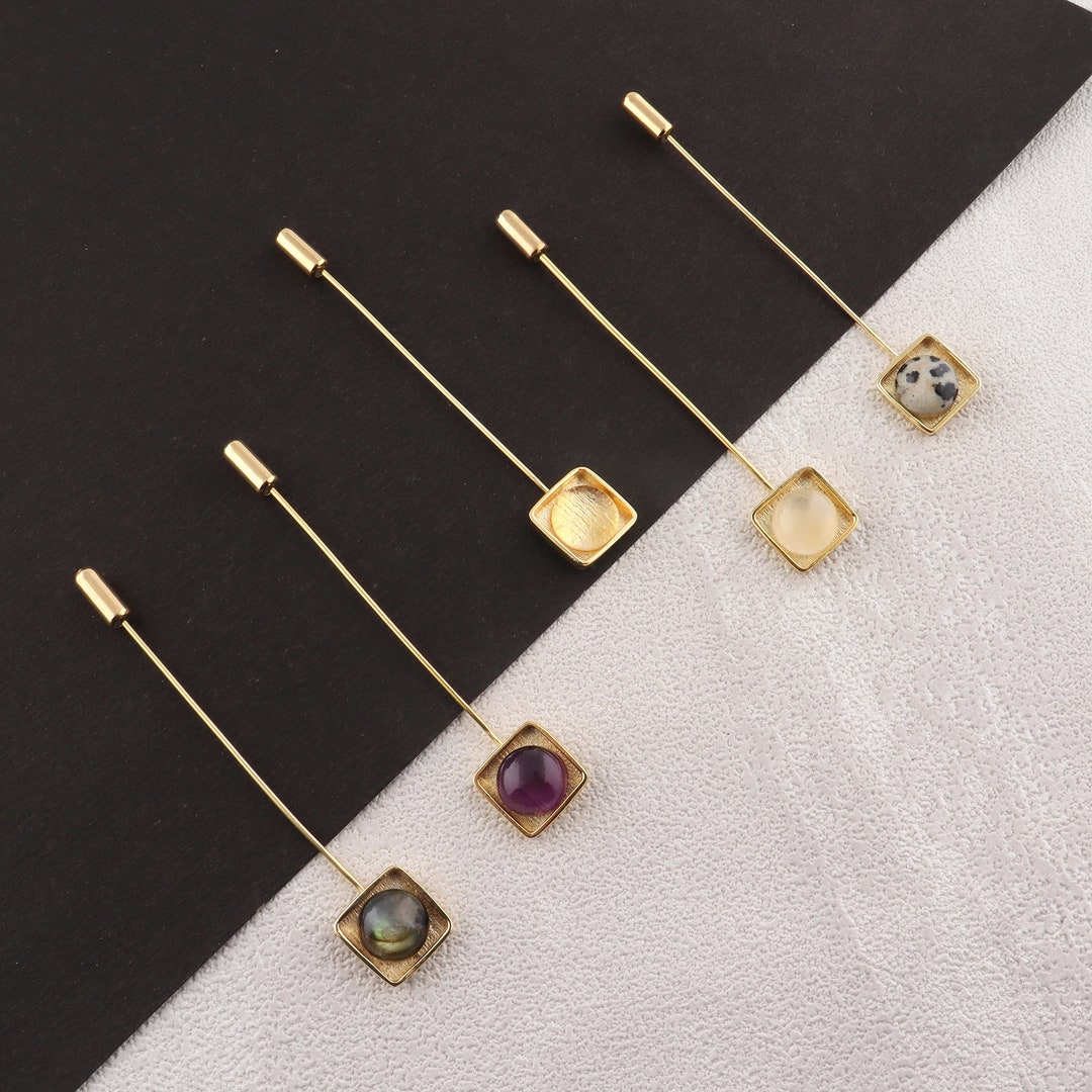Natural Gemstone Lapel Pin Designer Lapel Pin Groom Lapel Pin Etsy