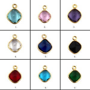 Cushion Shape Aquamarine Well Finished Gold Plated DIY Earring Pair Connectors Cushion Shape Aquamarine Well Finished Gold Plated DIY Earring Pair Connectors
