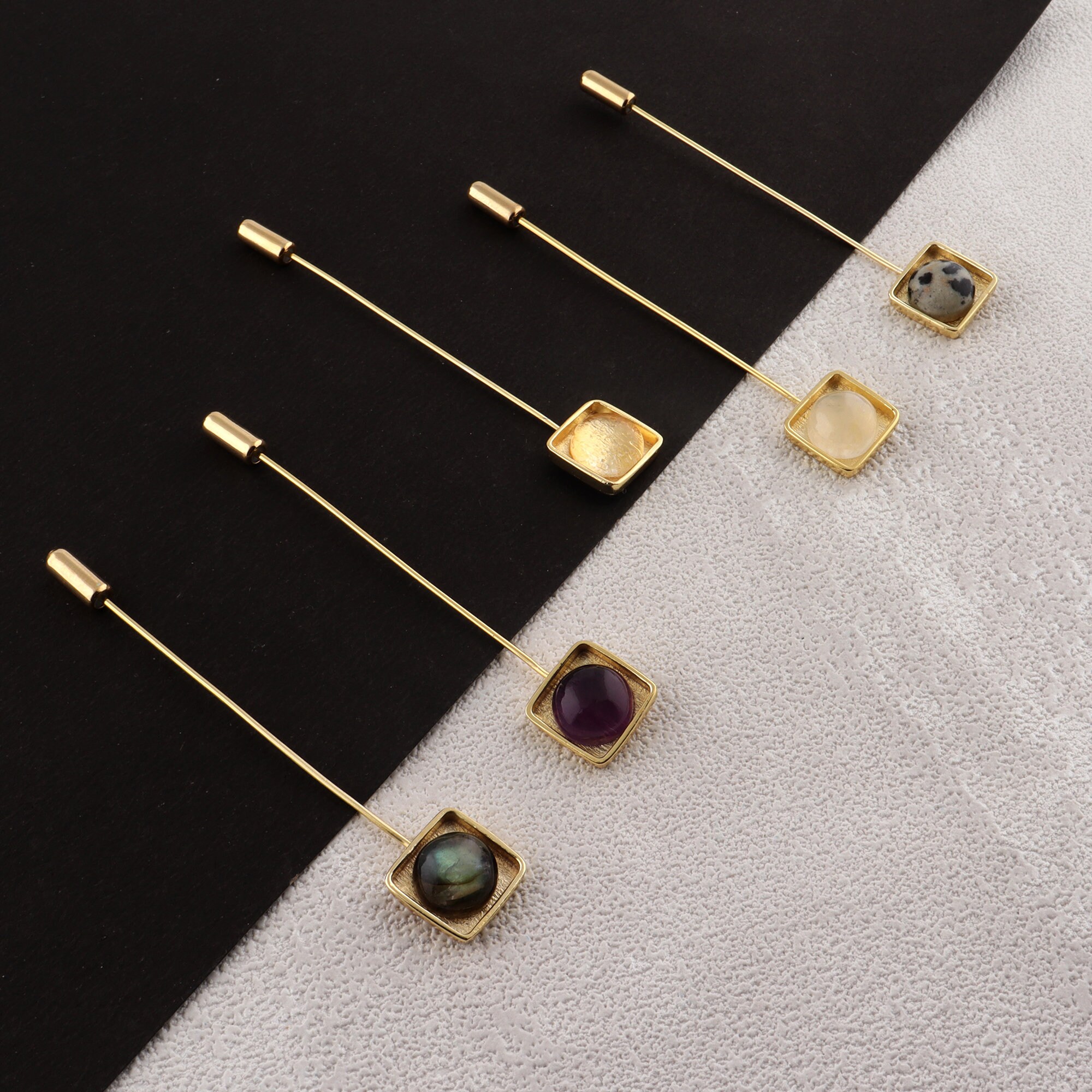 Gemstone lapel pins sale