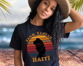 Camisa de herencia haitiana, regalo para haitiano, cultura haitiana del Caribe, regalo de Haití, camisas criollas haitianas, camisa de orgullo haitiano, regalos haitianos
