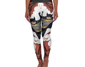 Comic Bat ~High Waisted Yoga Leggings (AOP)