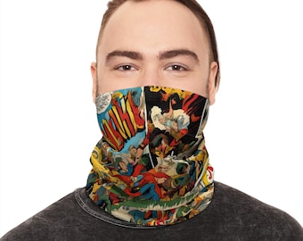 Comic ~Winter Neck Gaiter With Drawstring