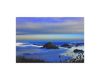 Deep Blue-Metal Art Sign