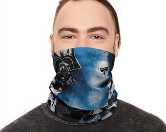 SW Black ~Winter Neck Gaiter With Drawstring