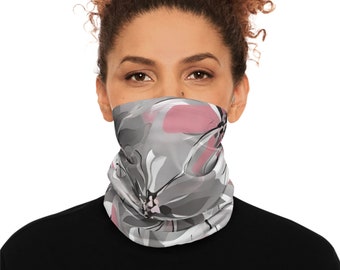 Pink ~Winter Neck Gaiter With Drawstring