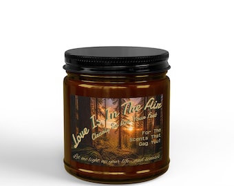 Love & Feet Scented Soy Candles with Black Lid, (4 and 9oz)
