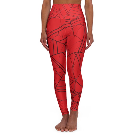 Red Spider ~High Waisted Yoga Leggings (AOP)