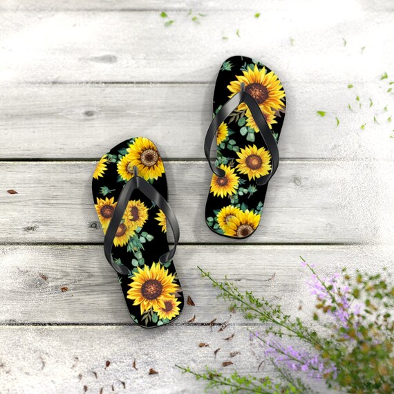 Sunflower Flip Flops