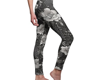 Black Lace Casual Leggings